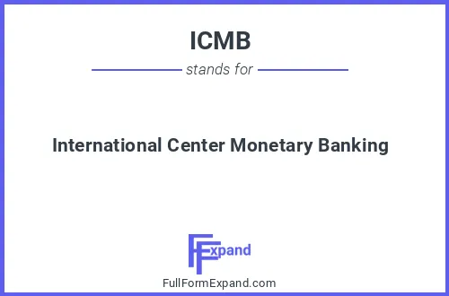 Full form of ICMB