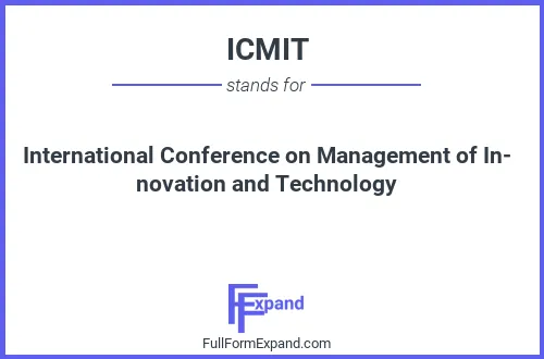Full form of ICMIT