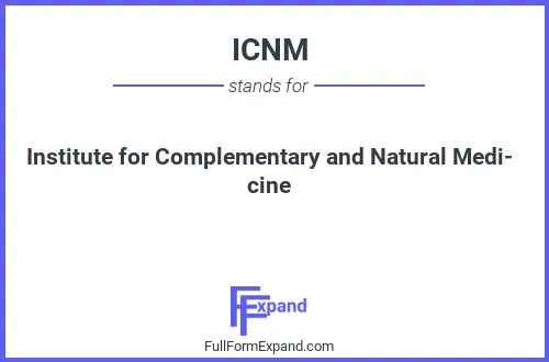 Full form of ICNM
