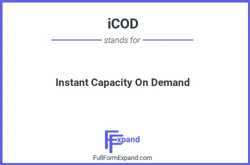 Full form of iCOD