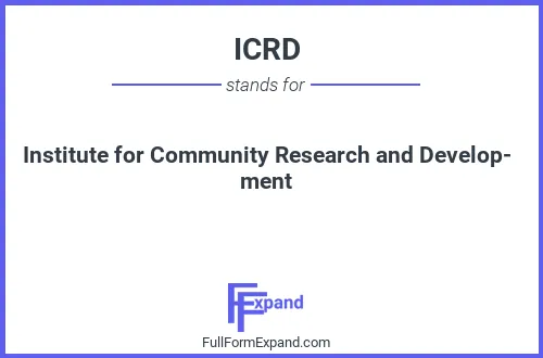 Full form of ICRD
