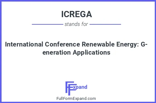 Full form of ICREGA