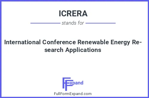 Full form of ICRERA