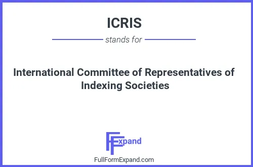 Full form of ICRIS