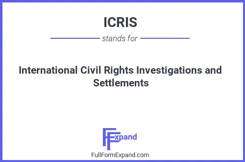 Full form of ICRIS