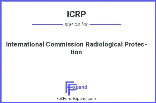 Full form of ICRP