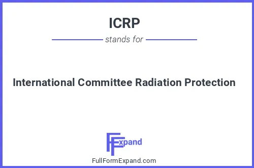 Full form of ICRP