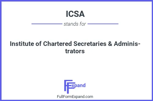 Full form of ICSA