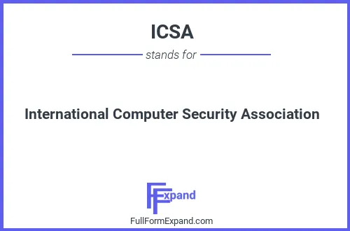 Full form of ICSA