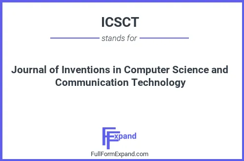 Full form of ICSCT