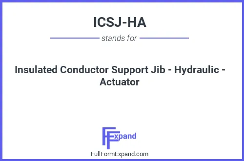 Full form of ICSJ-HA