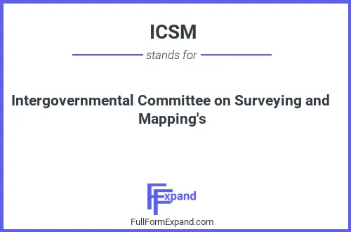 Full form of ICSM