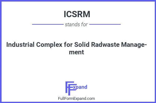 Full form of ICSRM