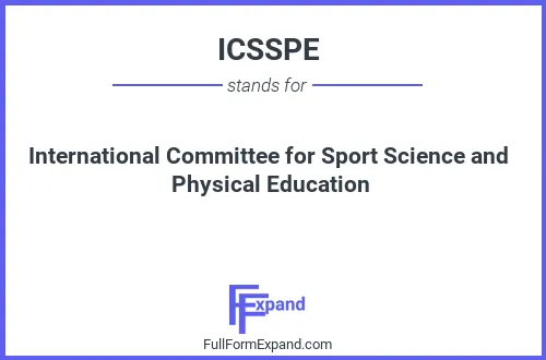 Full form of ICSSPE