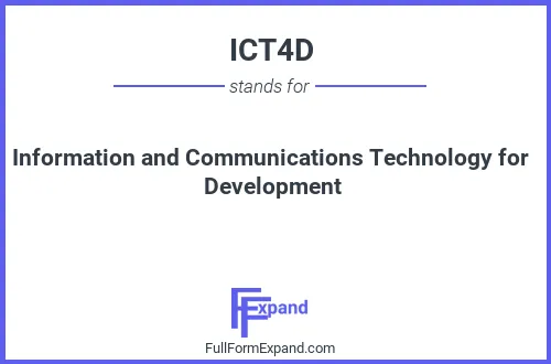 Full form of ICT4D
