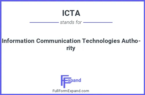 Full form of ICTA
