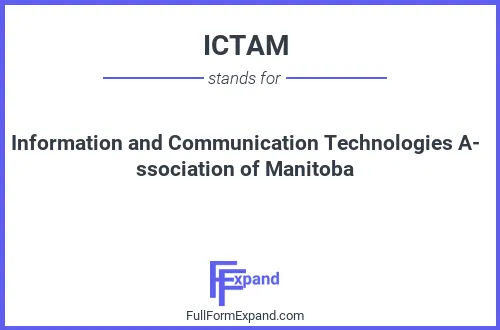 Full form of ICTAM