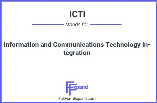 Full form of ICTI