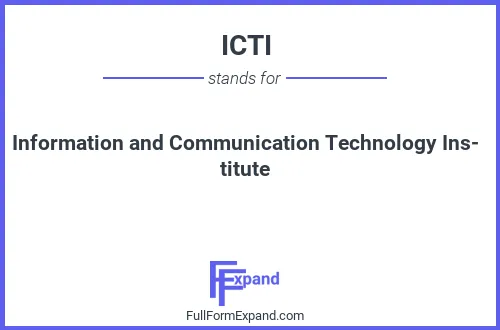 Full form of ICTI