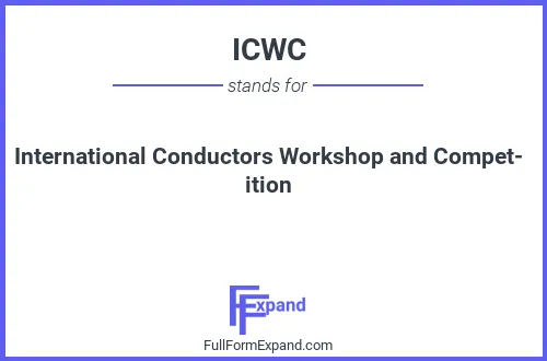 Full form of ICWC