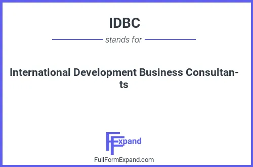 Full form of IDBC