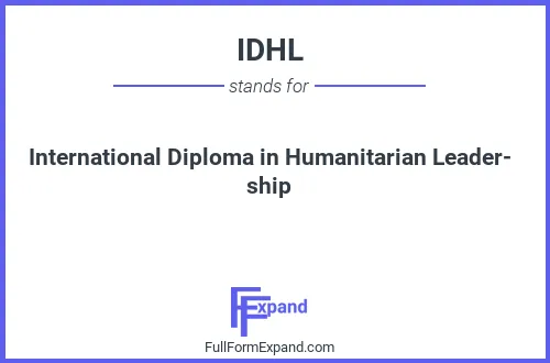 Full form of IDHL