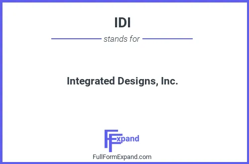 Full form of IDI