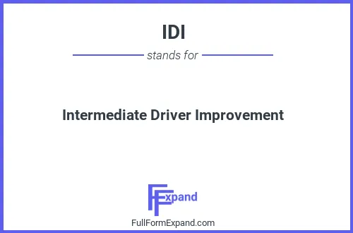 Full form of IDI