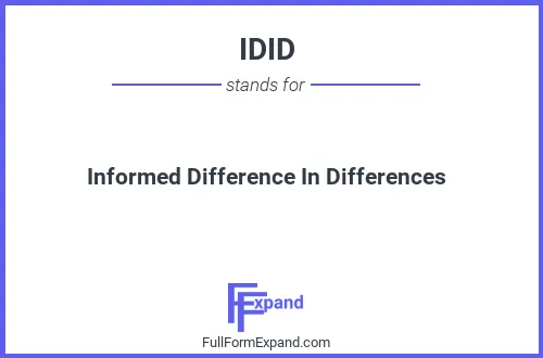 Full form of IDID