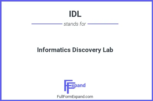 Full form of IDL