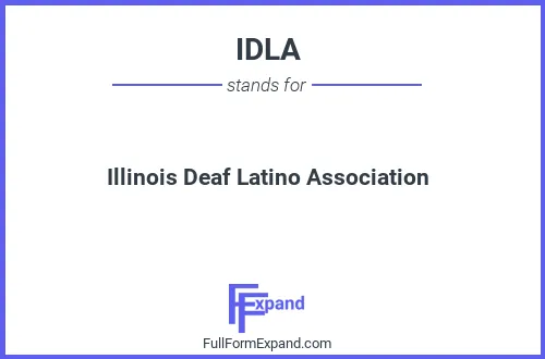 Full form of IDLA