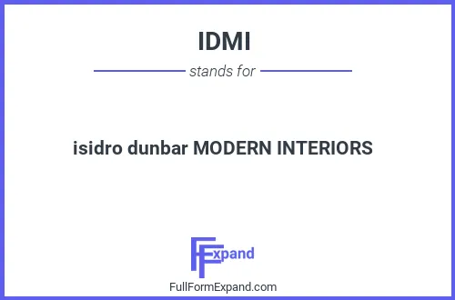 Full form of IDMI
