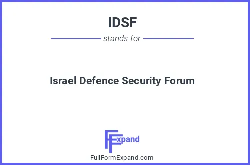 Full form of IDSF