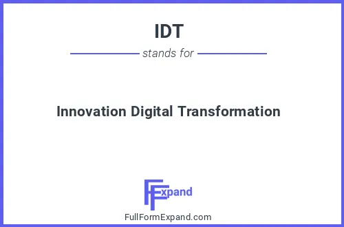 Full form of IDT