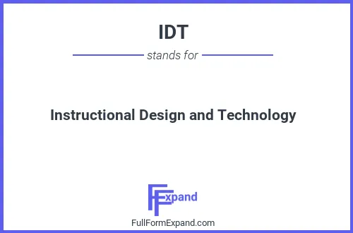 Full form of IDT