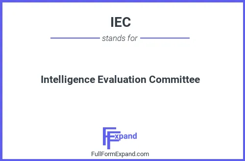 Full form of IEC