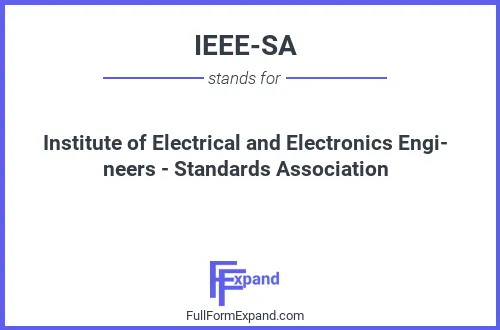 Full form of IEEE-SA