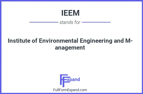 Full form of IEEM