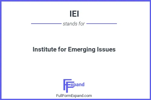 Full form of IEI