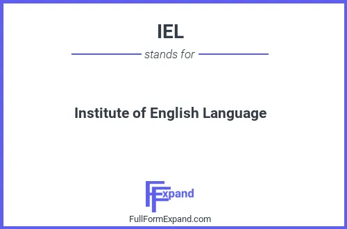 Full form of IEL