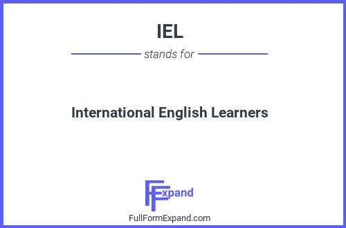 Full form of IEL