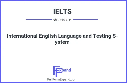 Full form of IELTS