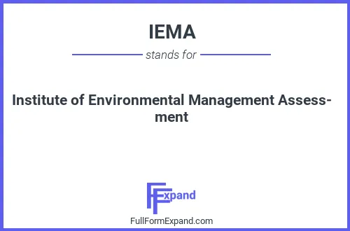 Full form of IEMA