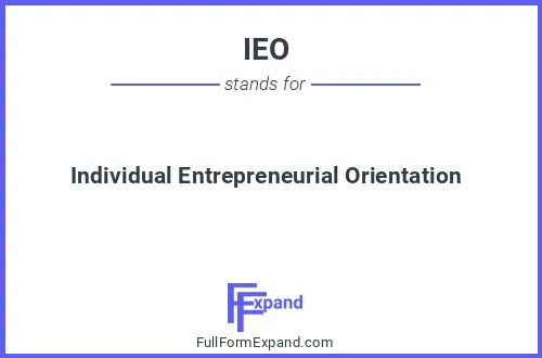 Full form of IEO