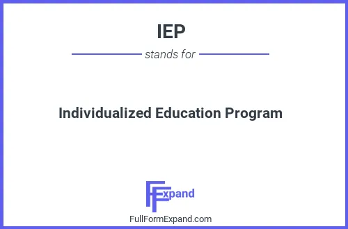 Full form of IEP