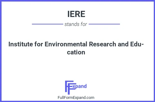 Full form of IERE