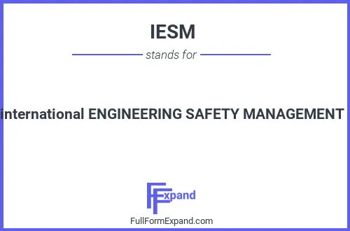 Full form of IESM