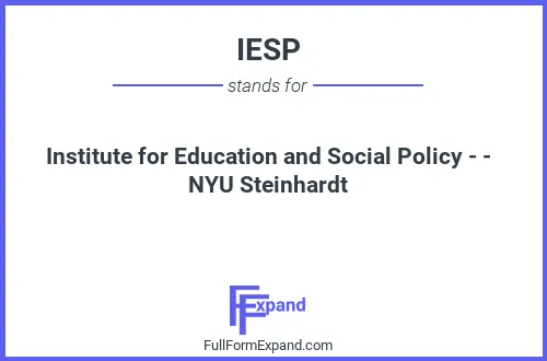 Full form of IESP
