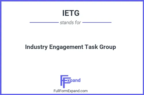 Full form of IETG