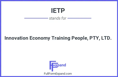 Full form of IETP